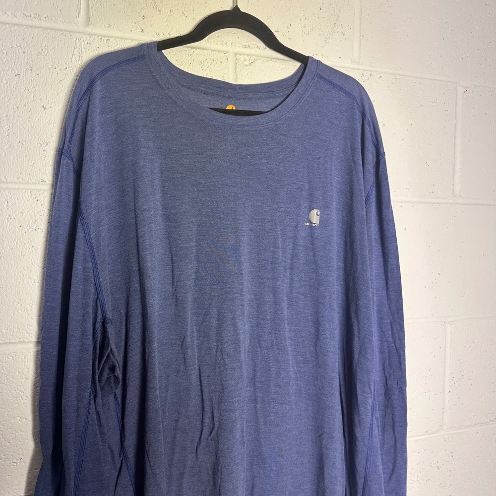 Carhartt Force Extremes Relaxed Fit Long Sleeve Shirt Mens 4XL Blue Heather